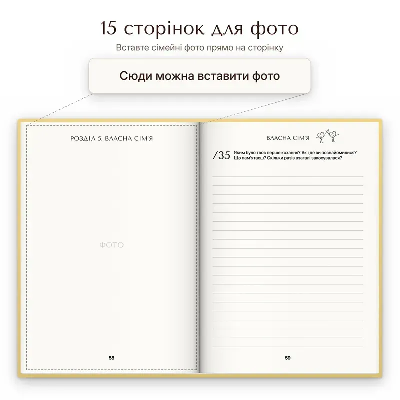 15 сторінок для сімейних фото