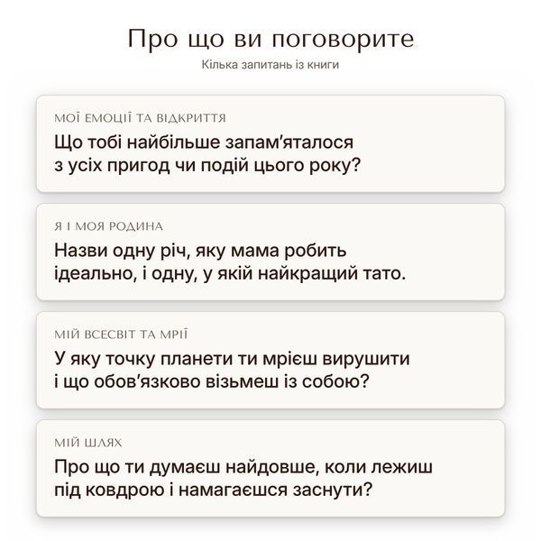 Книга-інтерв'ю для дитини. Щорічна традиція розмови про важливе (блакитна)