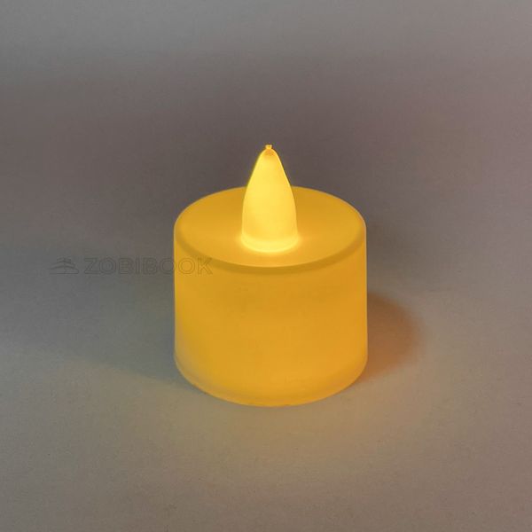 Свічка для затишного читання на батарейках (білий колір, тепле світло) ACS_10006 фото