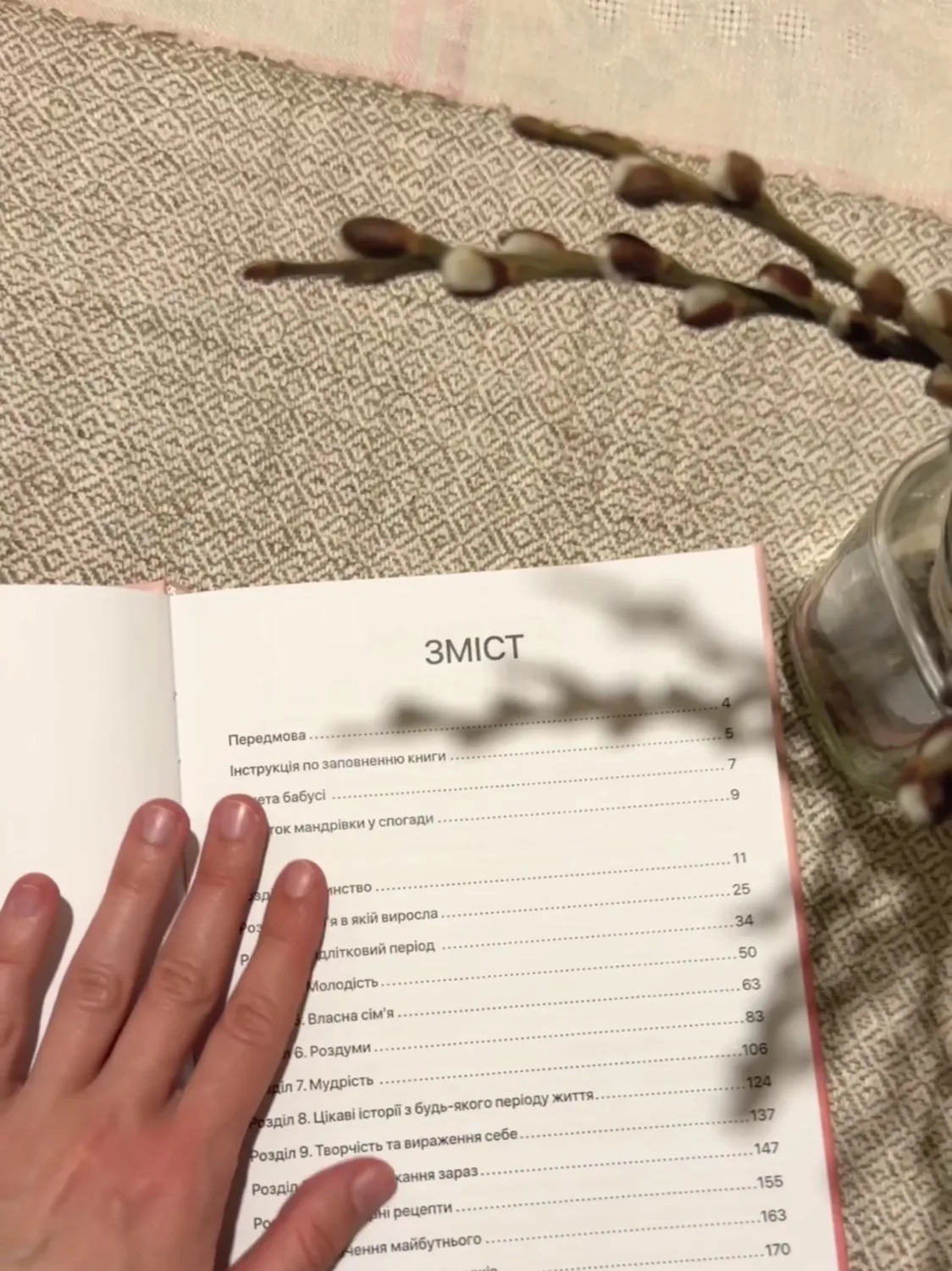 Зміст книги-інтерв'ю для бабусі: 17 розділів